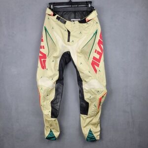 Alias Motocross Pants‎ Mens 30 Multicolor Logo Athletic Fit Mesh Lined Racing